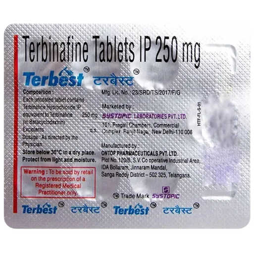 terbest 250mg tablet 7's